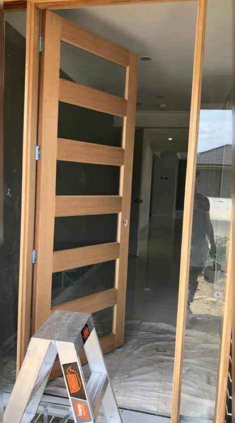 Before door painting Ocean Grove – weatherboard coastal home Fairhaven Painting