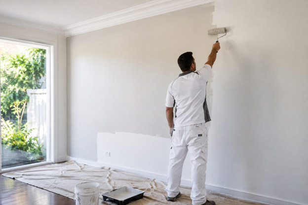 Interior house painting in Grovedale by professional painters delivering premium wall finishes in a modern residential home.